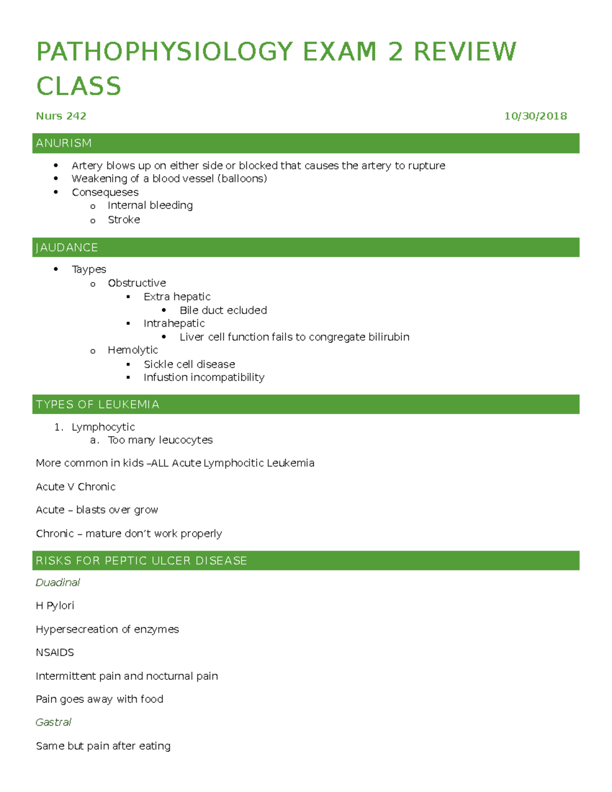 Pathophysiology Exam 2 Quizlet - 0g7tl1g