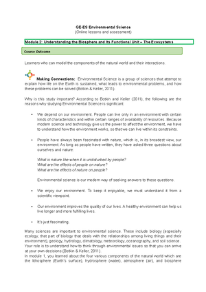 (Environmental Science) Charlene May BSA 1-1 - GE-ES Environmental ...