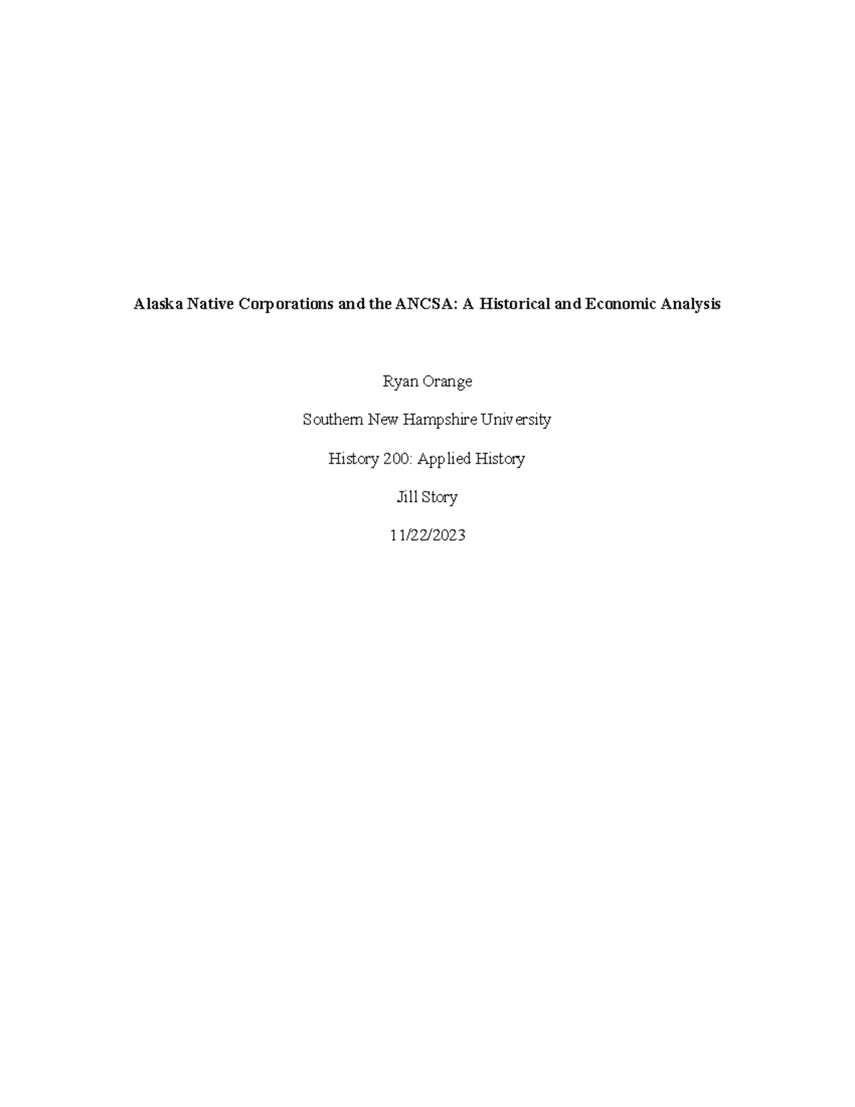 Applied History Essay Week 7 Body Paragraphs Alaska Native