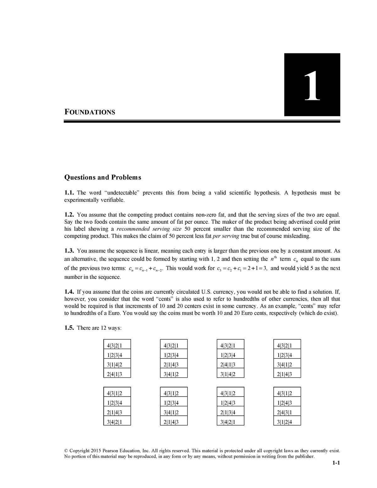 pearson assignment answers