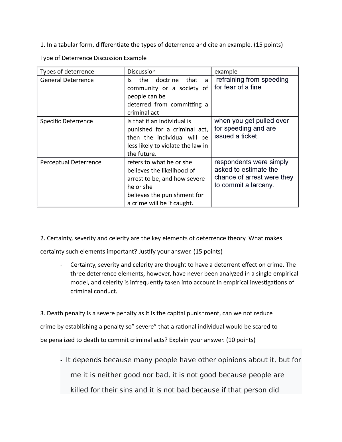 Assestment unit 2 - thankyou - In a tabular form, differentiate the ...