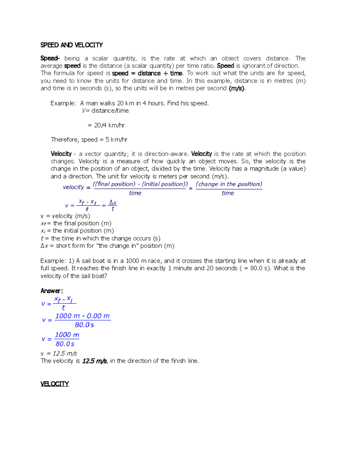 speed-and-velocity-physics-speed-and-velocity-speed-being-a-scalar