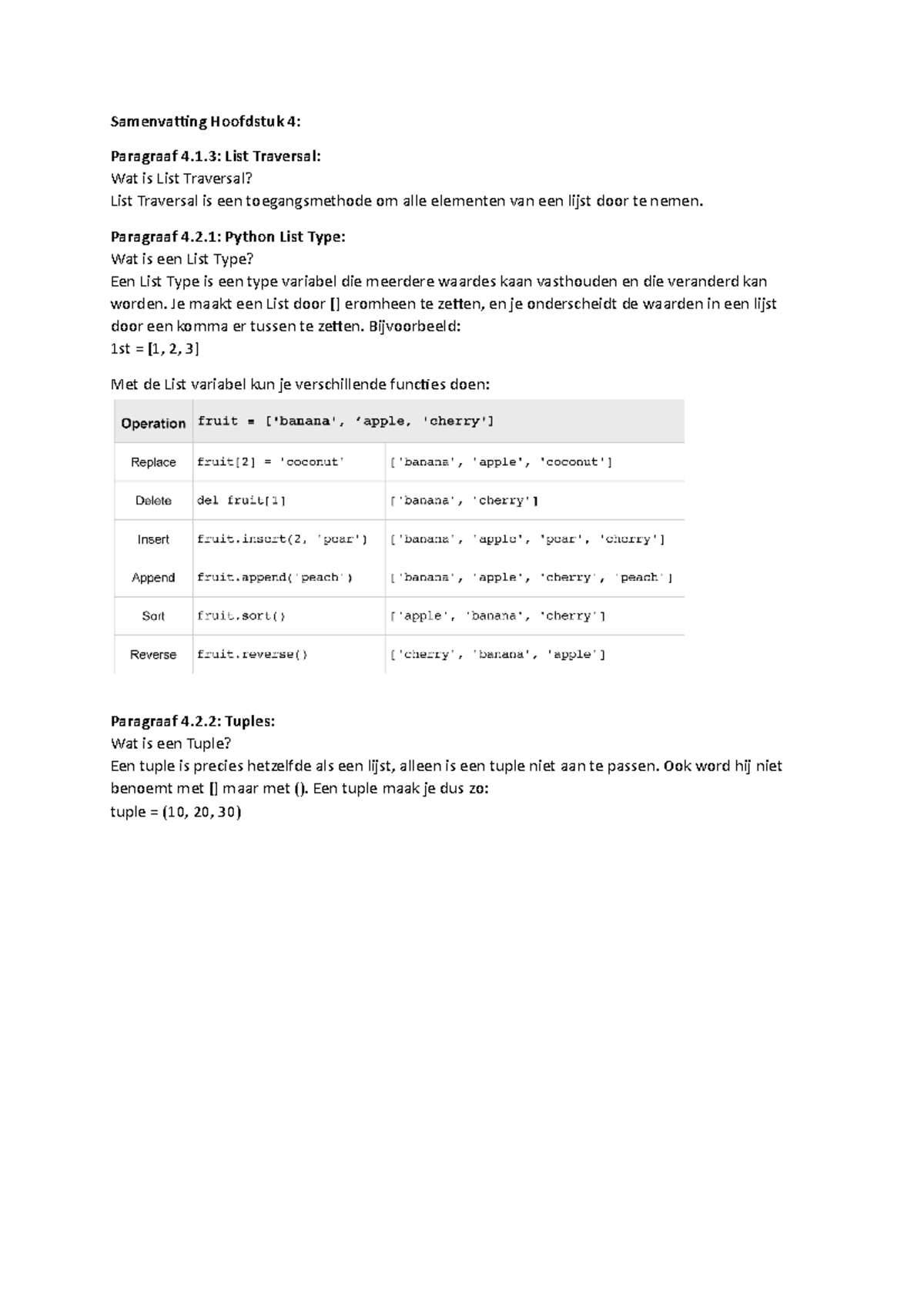 Samenvatting Hoofdstuk 4 - Introduction to Computer Science Using ...