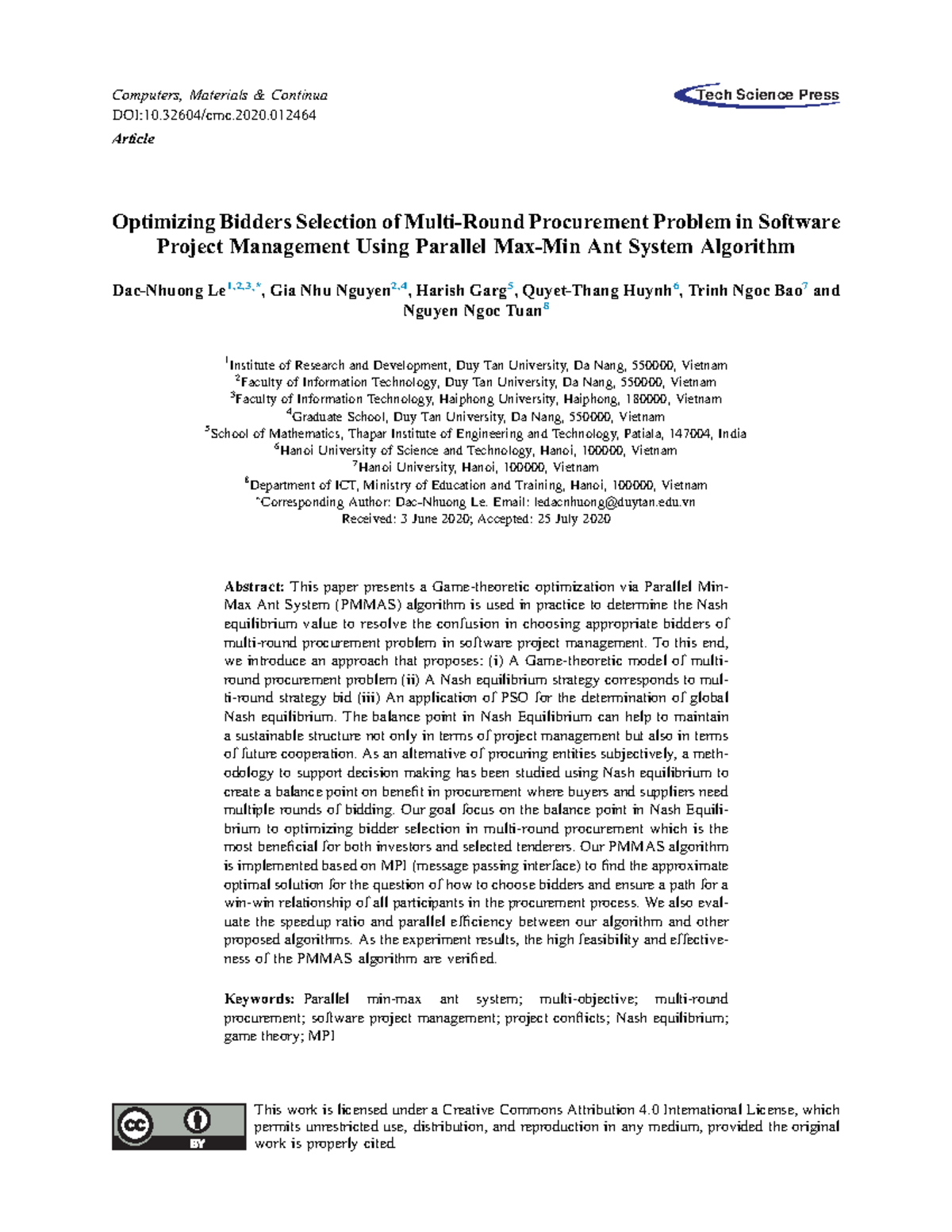 Optimizing Bidders Selection of Multi-Round Procur - Email: ledacnhuong ...