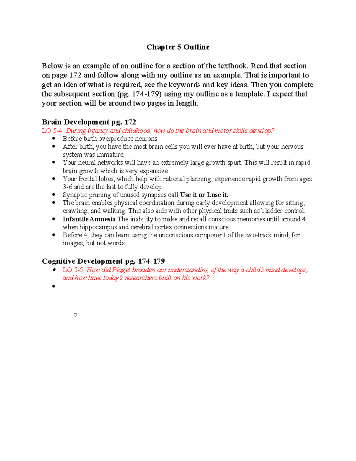 5 Book Assignment - gsaagsfdgfa - Chapter 5 Outline Below is an example ...