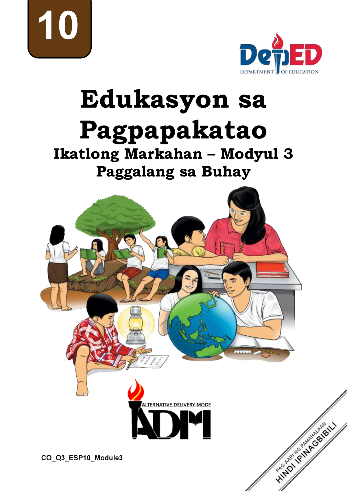 ESP10Q3 Modyul 3 esp  Edukasyon sa Pagpapakatao Ikatlong Markahan