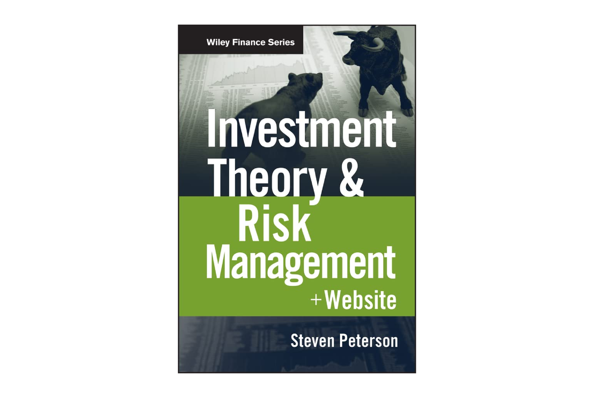 PDF Read Online Investment Theory And Risk Management Wiley Finance ...