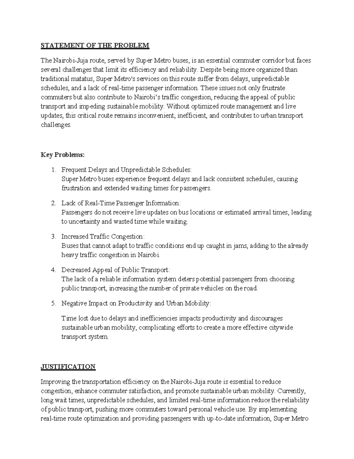 Problem Statement - My research project wprk - STATEMENT OF THE PROBLEM ...