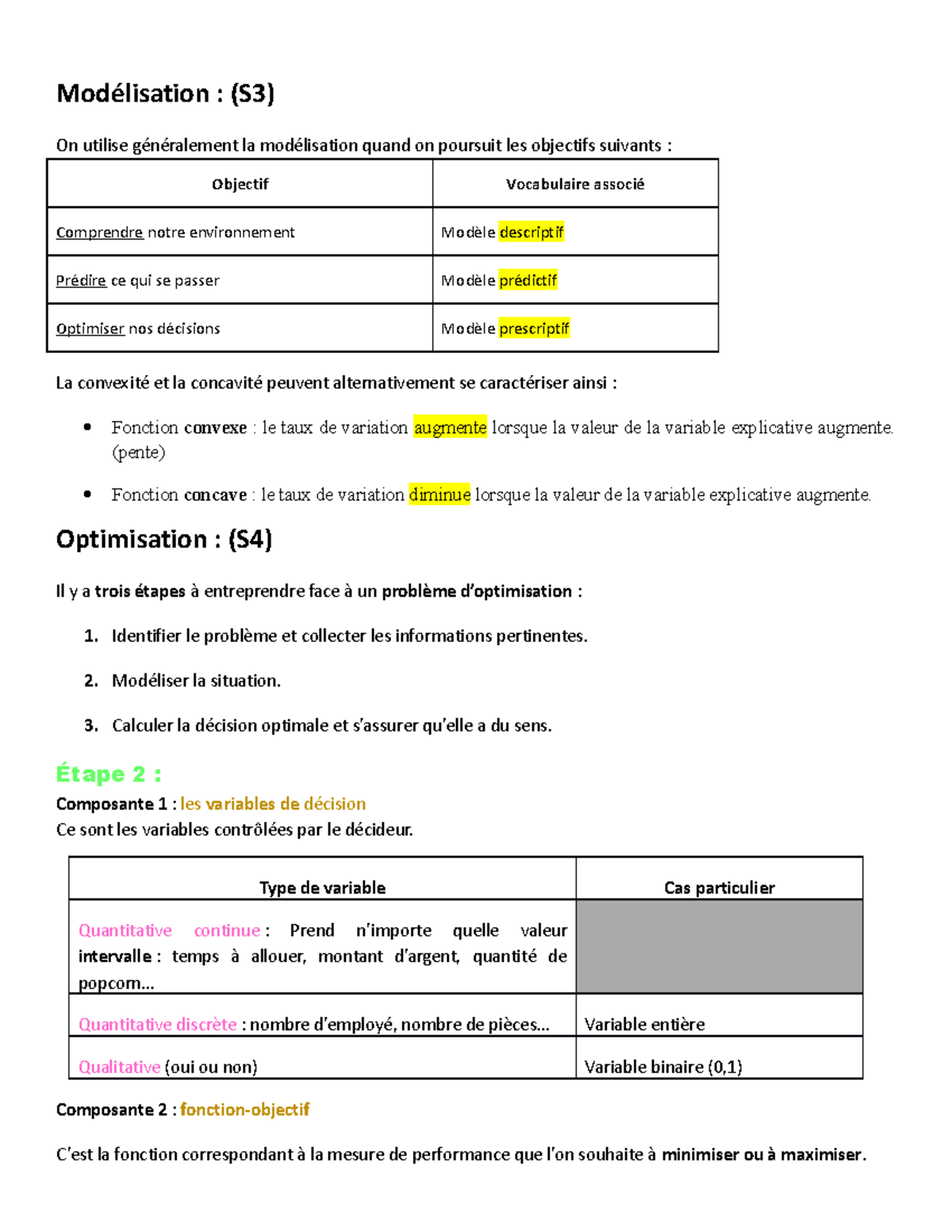 Fiche R Sum Mod Lisation S On Utilise G N Ralement La