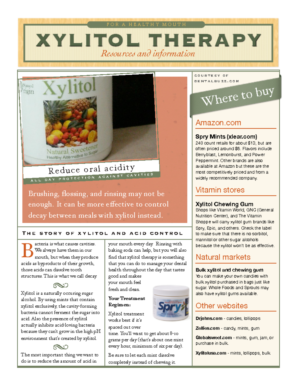 Xylitoltherapy for oral health to have more smile XYLITOL THERAPY