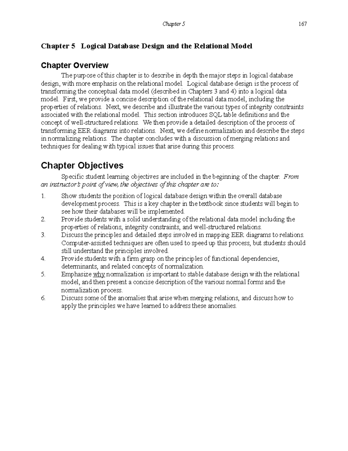 Hoffer mdbm9e IM 05 - Lecture notes 3-7 - Chapter 5 Chapter 5 Logical ...