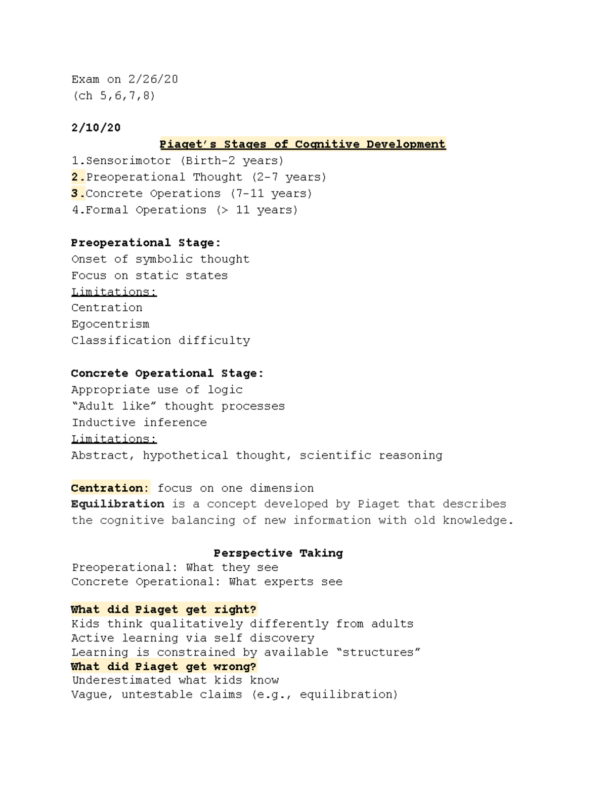 Psy 230 Ch 5,6,7,8 - Lecture And Textbook Notes From Chapter 5,6,7, And ...