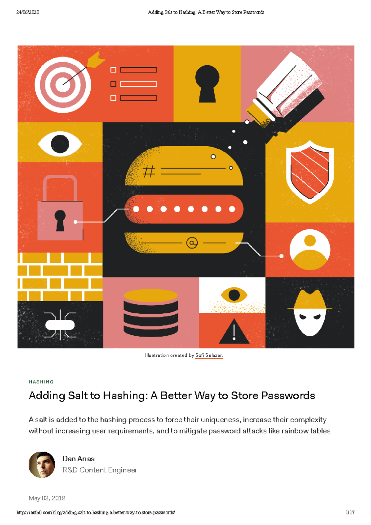 Salt 2 - summary - Illustration created by Sofi Salazar. HASHING Adding ...