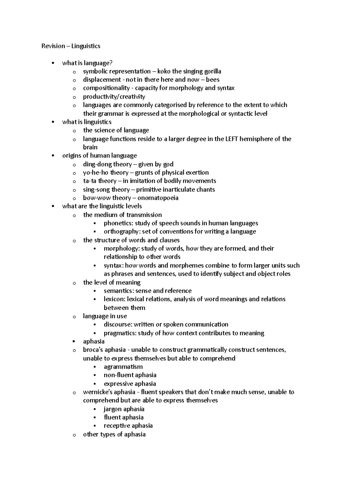 revision-summary-of-lecture-notes-revision-linguistics-what-is