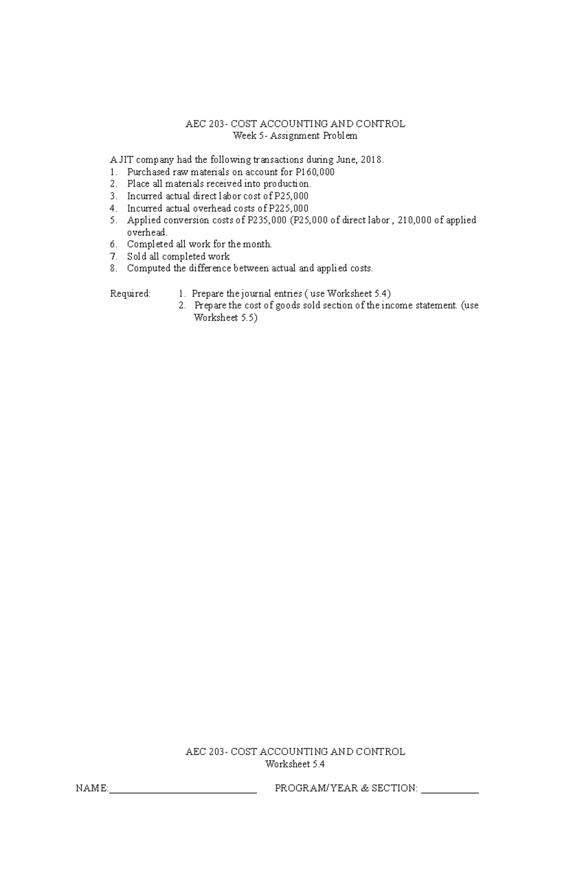 cost-accounting-activity-week-5-answer-key-aec-203-cost-accounting