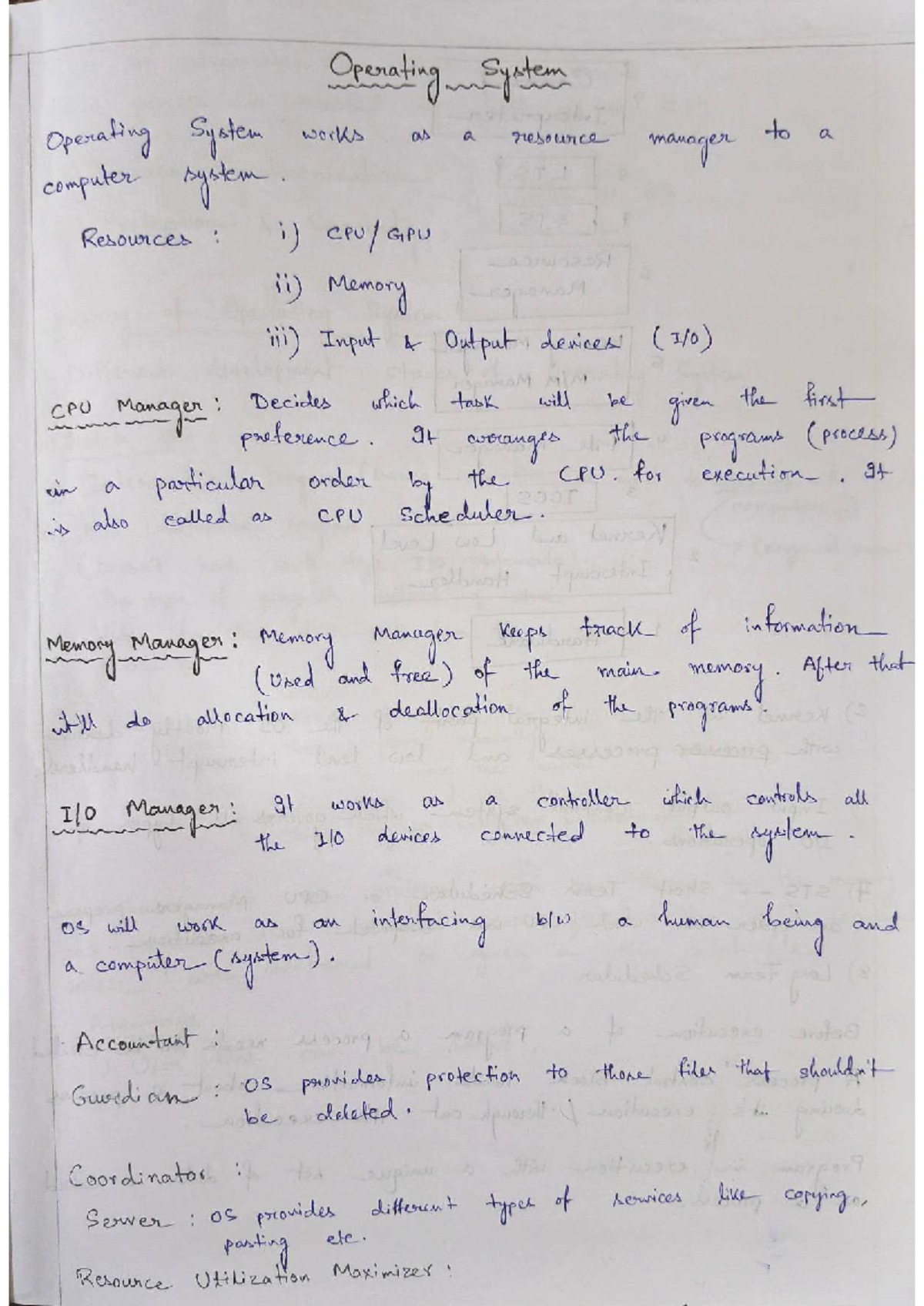 OS Notes Upto Dining Philosophers - Operating System Operating System ...