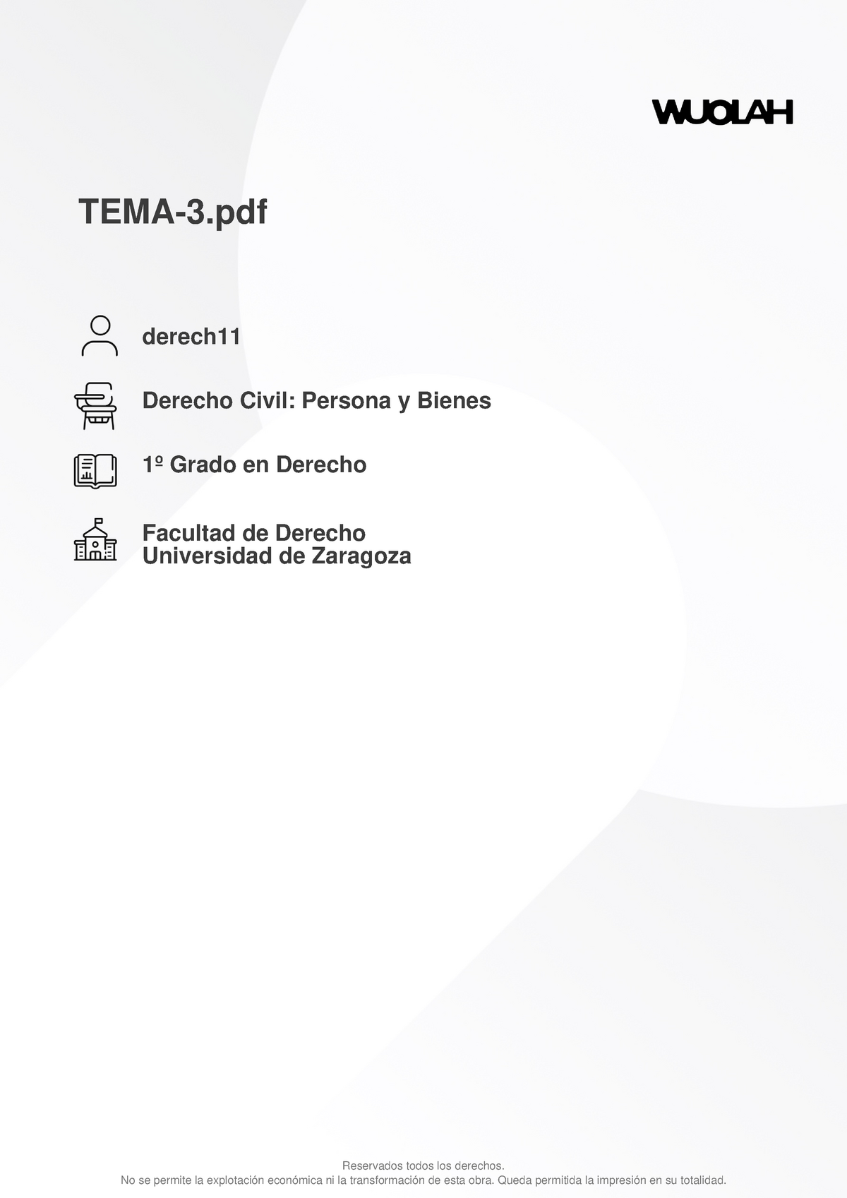 Wuolah Free TEMA 3 - Apuntes Del Tema 3 - Derecho Civil: Personas Y ...