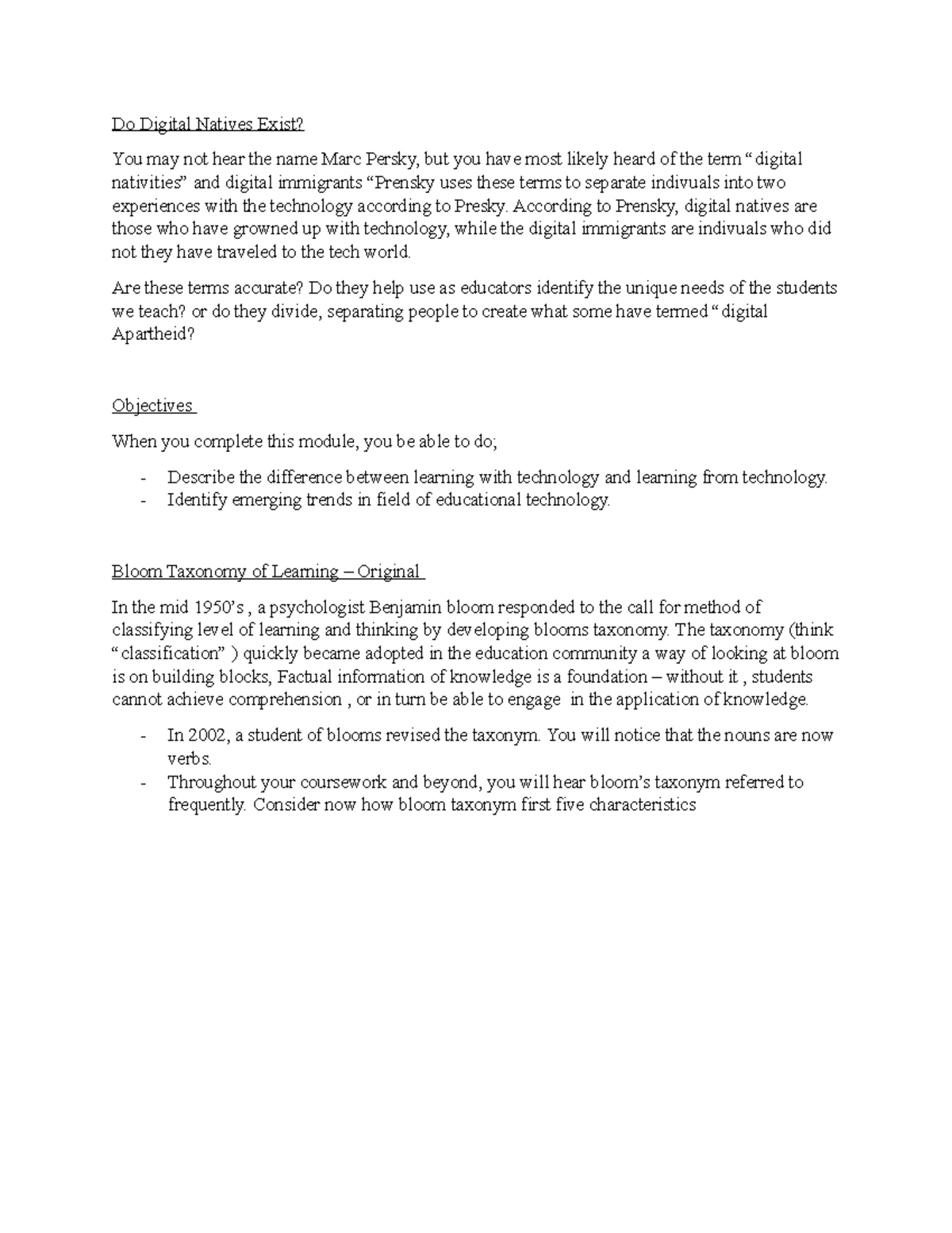 Do Digital Natives Exist According to Prensky, digital natives are