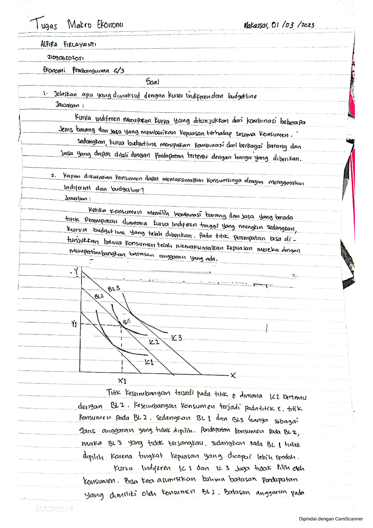 contoh assignment makroekonomi