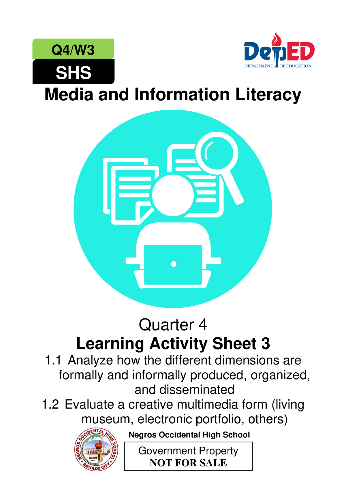 Media WK 3 QTR 4 Grade 11 - Media And Information Literacy Quarter 4 ...