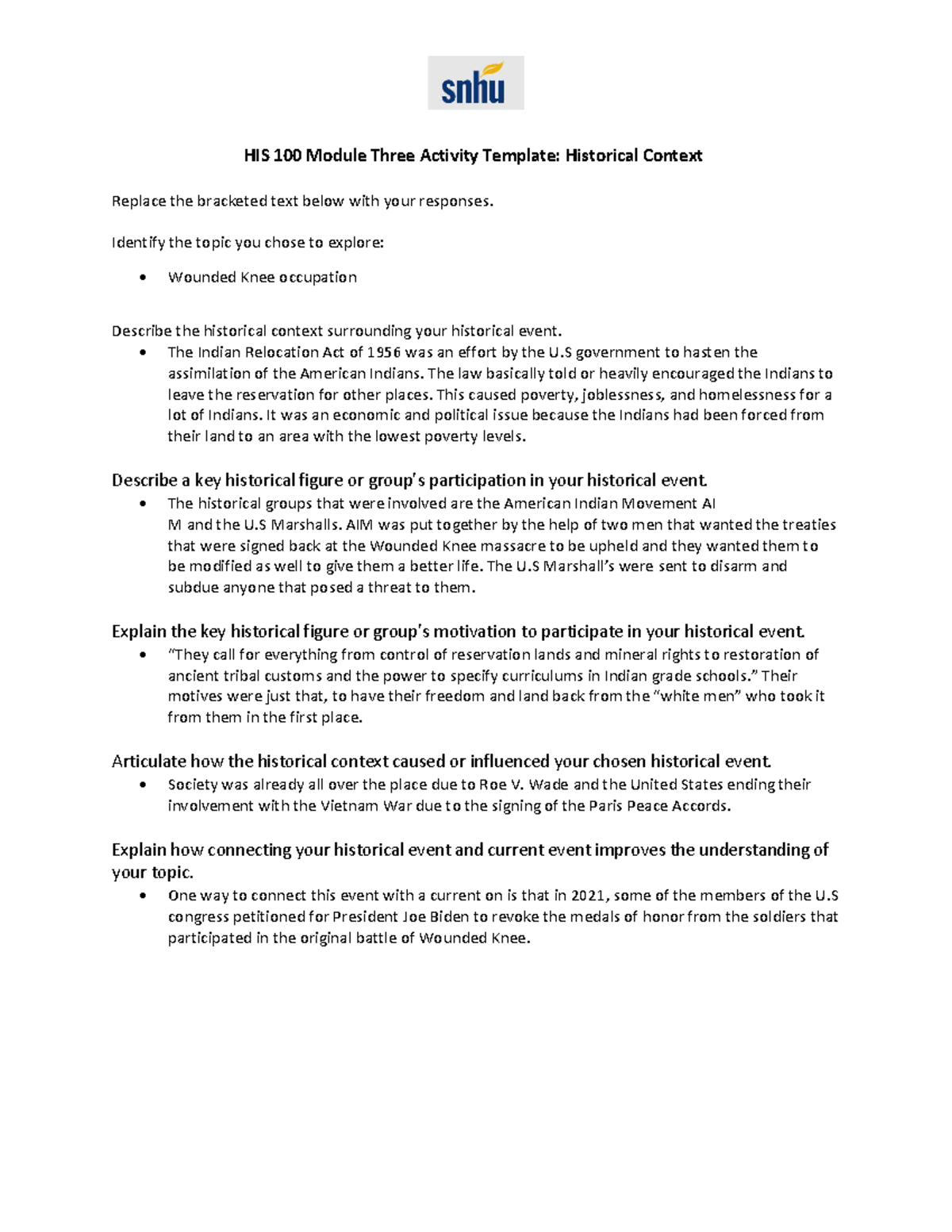 3-1 - 3-1 essay about terminal illness - HIS 100 Module Three Activity ...
