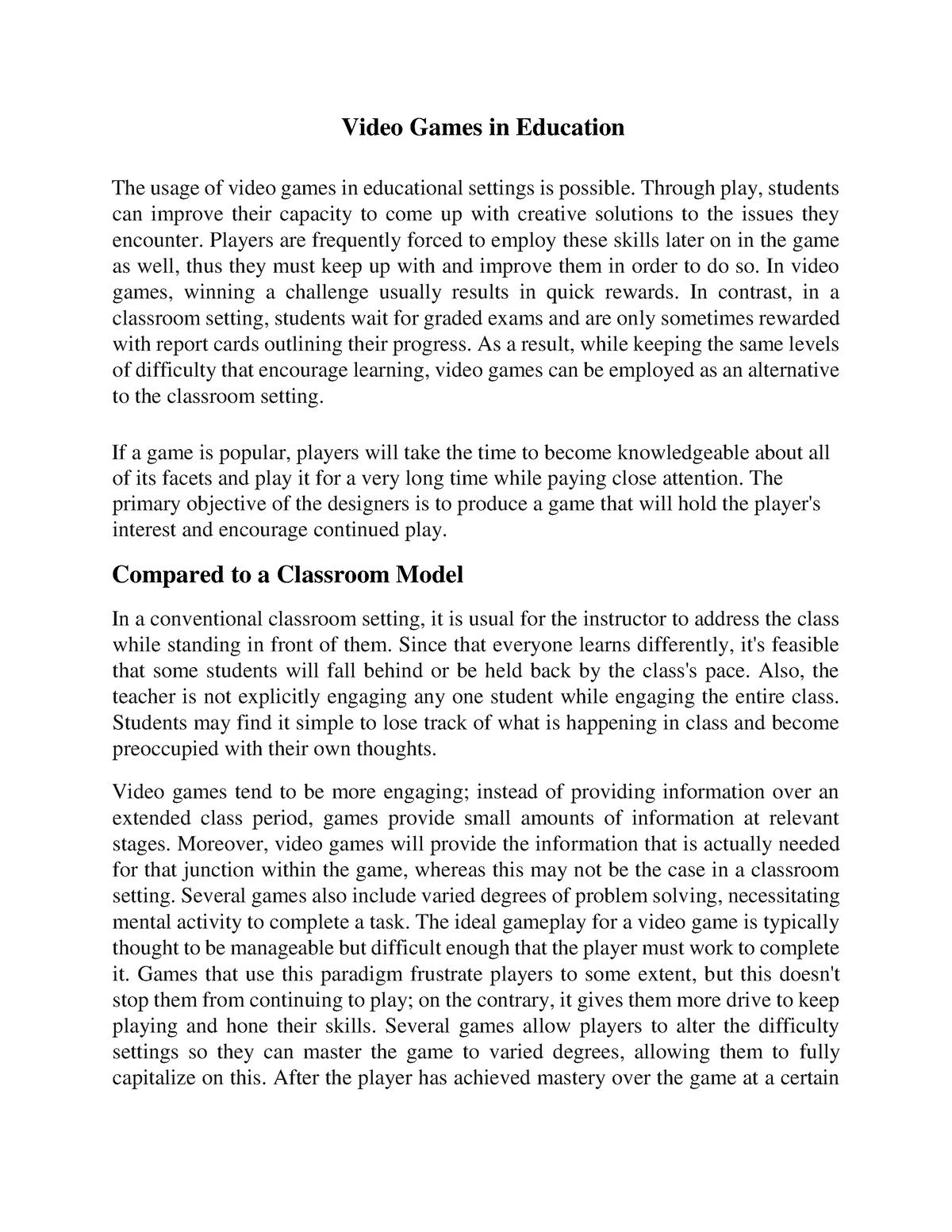 thesis about educational games