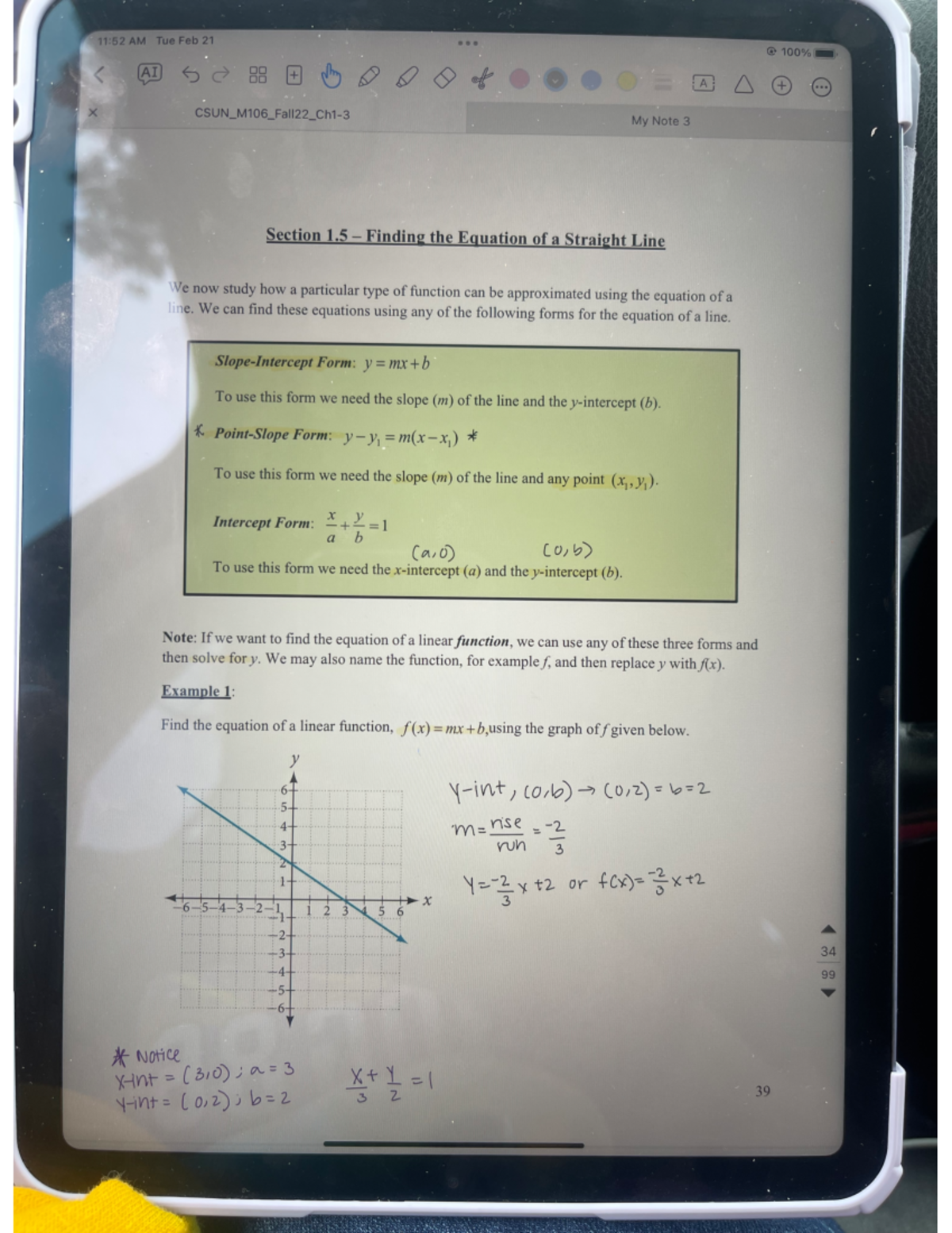 IMG-8283 - chapter 1.5 finding the equation of a straight line - MATH ...