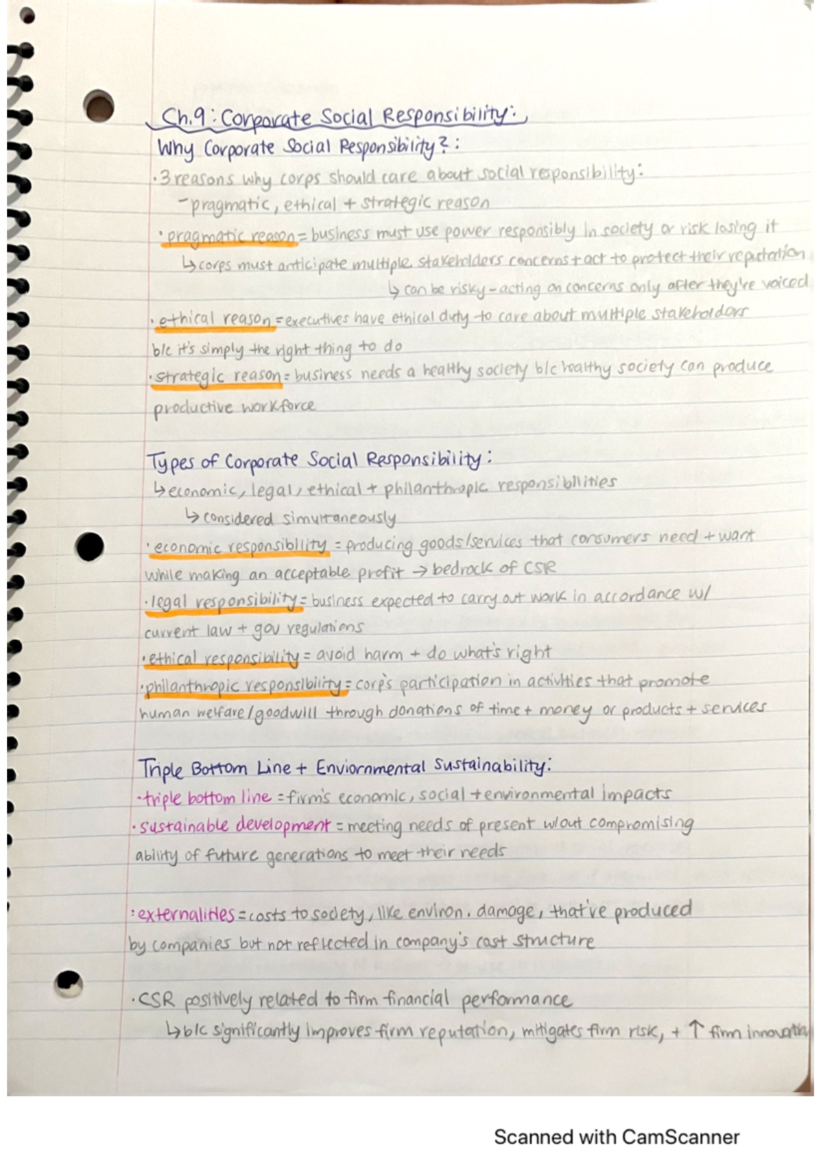 Chapter 9 Notes - BA 354 - Studocu