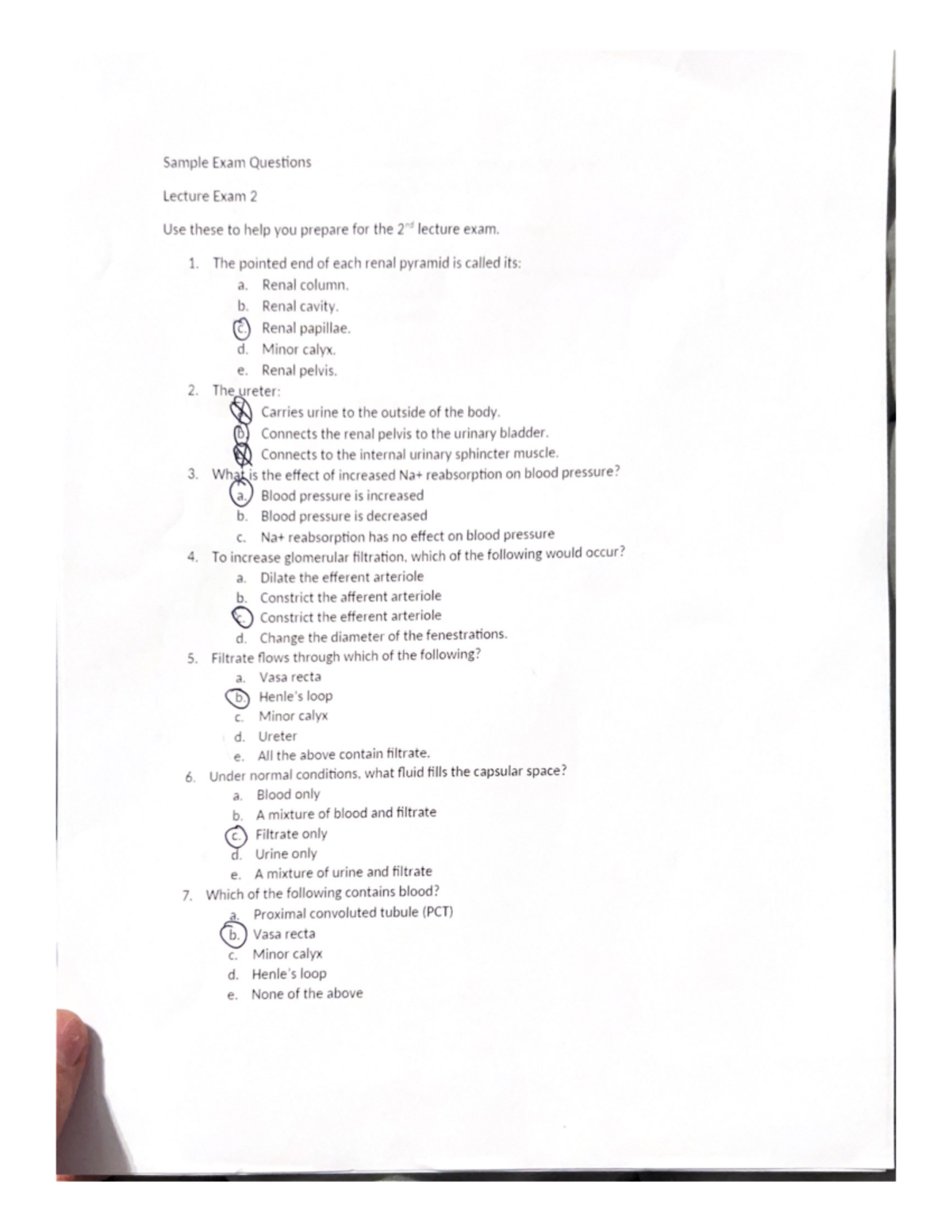 Anatomy And Physiology 2 Exam 2 Sample Questions Hsci 2021 Studocu Anatomy And Physiology 2 Exam 2 Sample Questions Hsci 2021 Studocu