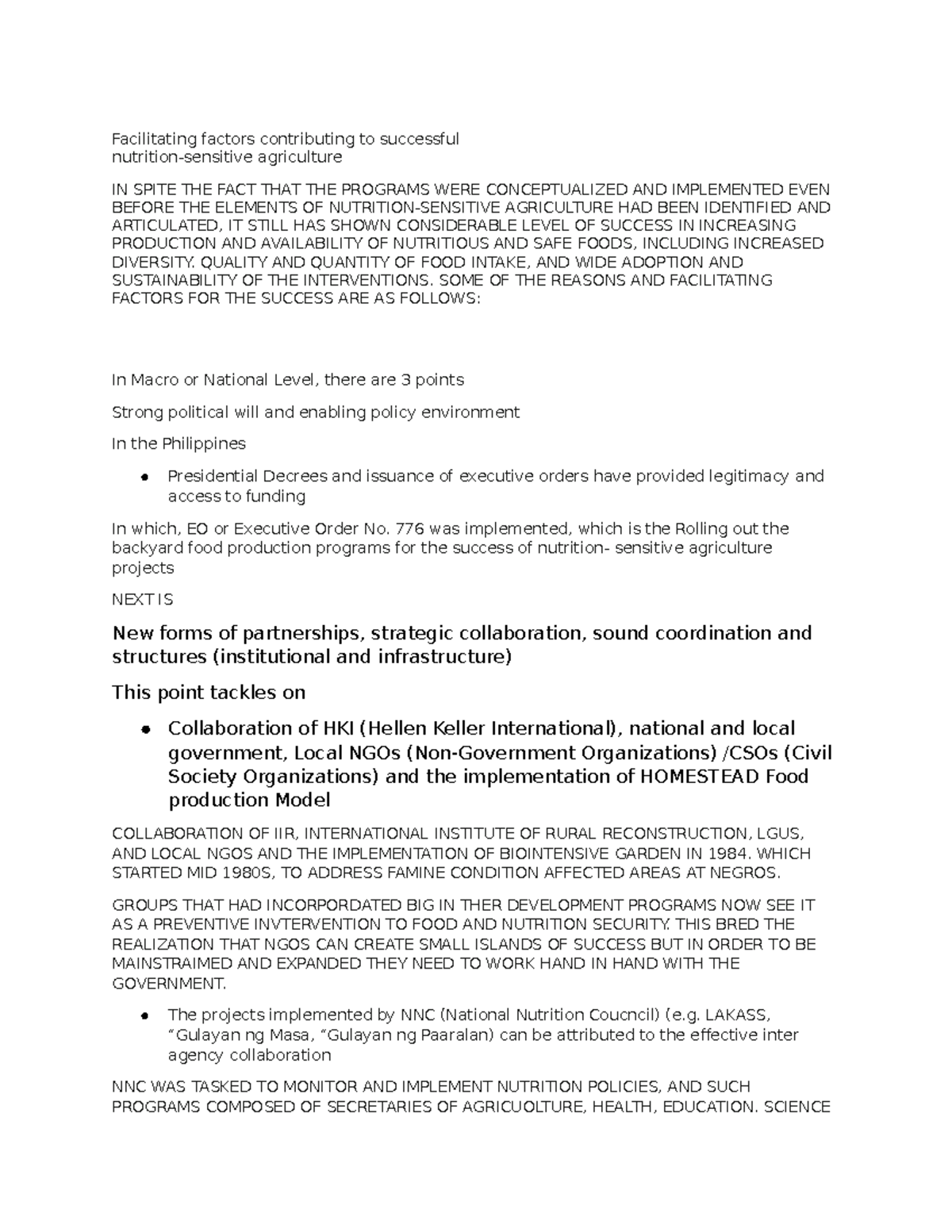 Facilitating Factors Contributing To Successful Lecture Notes 