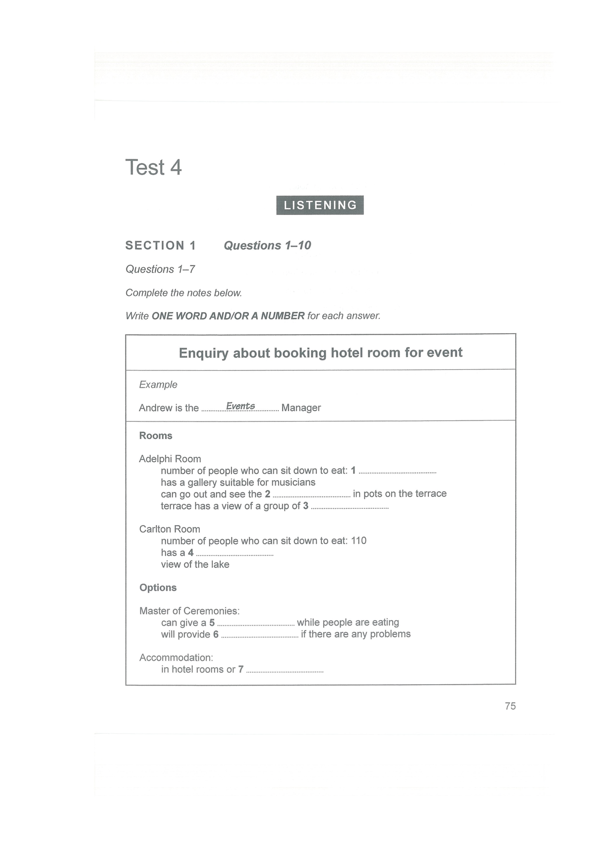 CB14 Listening Part 1 Test 4 - Intensive English - Studocu