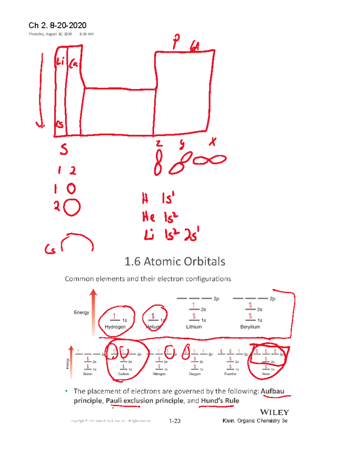 Ch2 8-20-2020 - Chem lecture notes - CHE 331 - Studocu