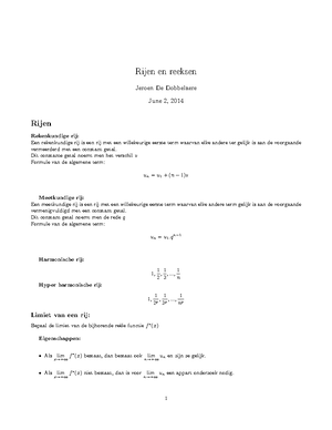 Onbepaalde Integralen 6 Lange Oefeningen - Oefening 1. Bereken Volgende ...