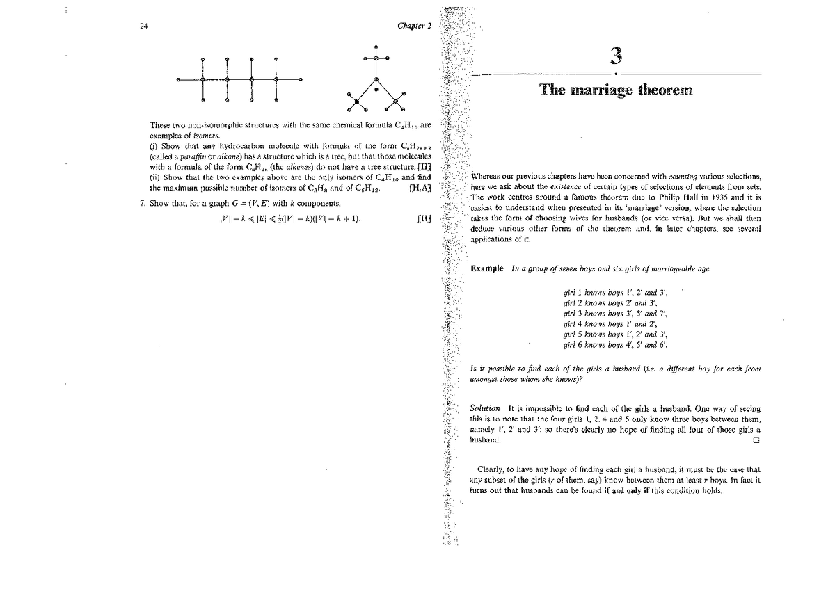 F - Marriage Theorem - Mathematics seminar - Studocu