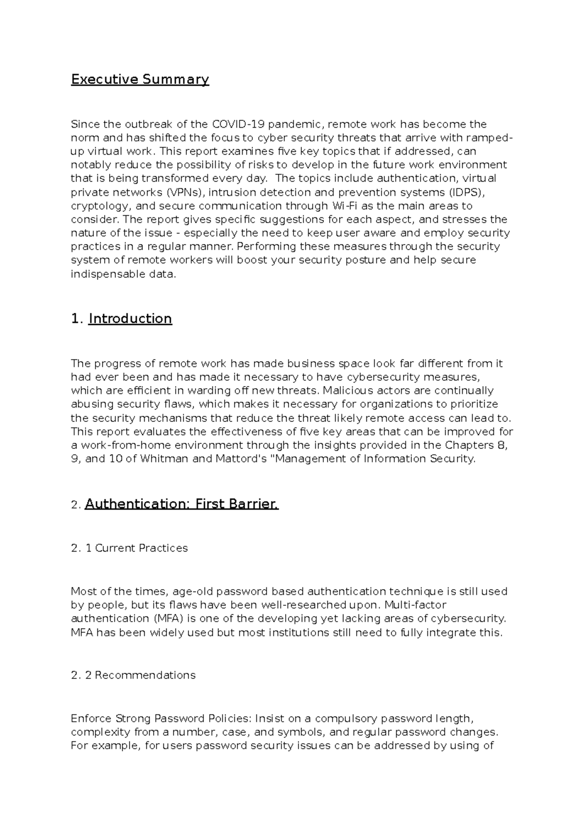ASSign3_CMPG215 - Executive Summary Since the outbreak of the COVID-19 ...