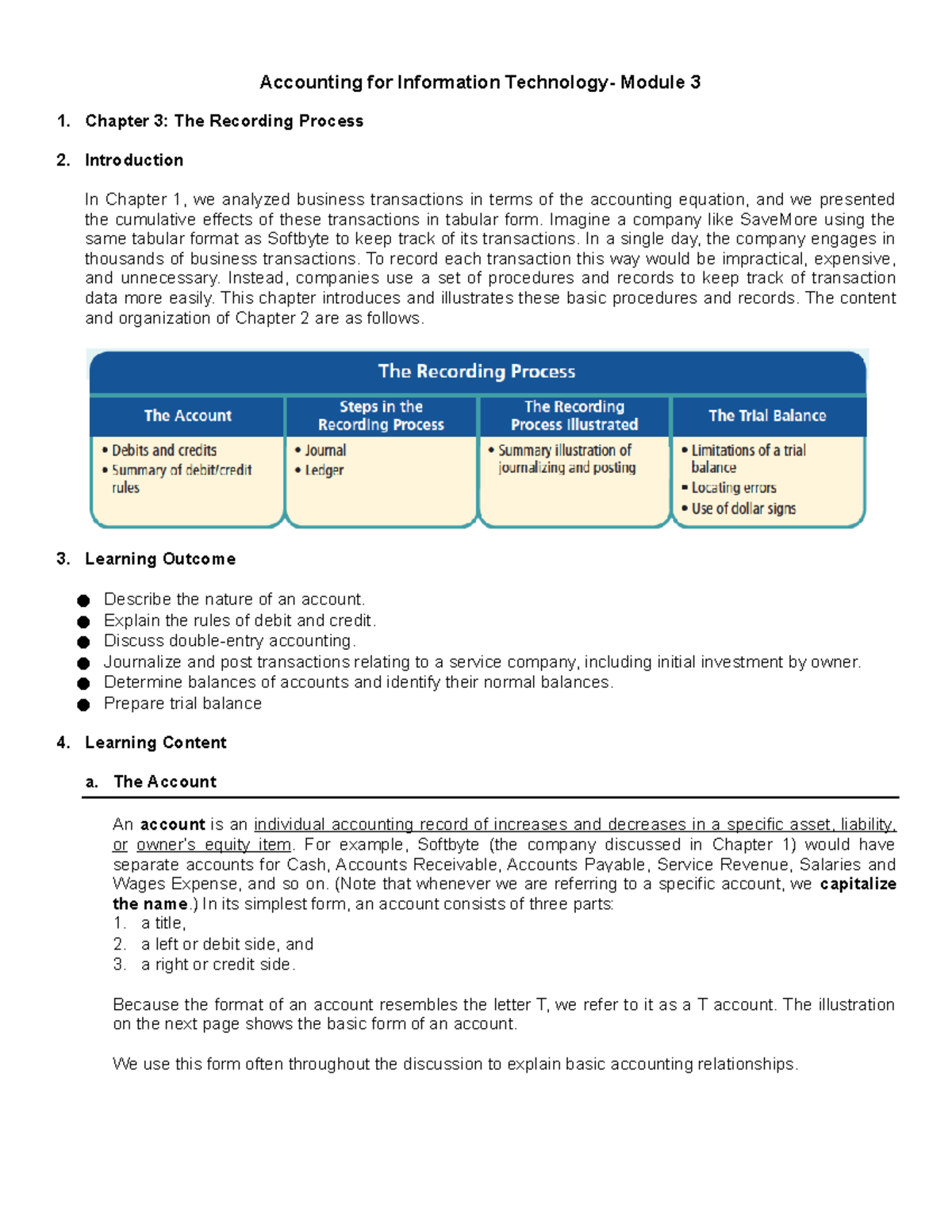 Chapter 5 Recording Transactions and Trial Balance Preparation ...