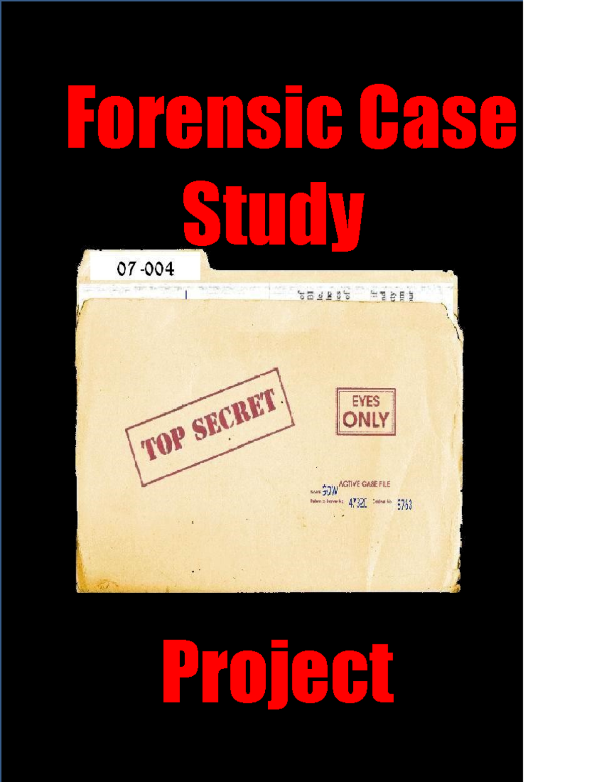 forensic science case study assignment ppt