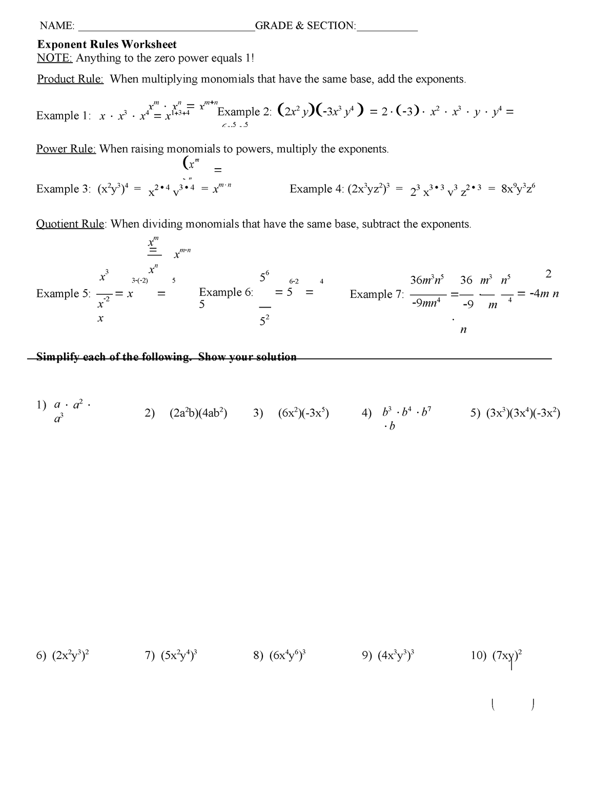 laws-of-exponents-review-name-grade-section