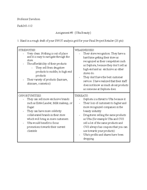 Sephora SWOT Analysis (2023)