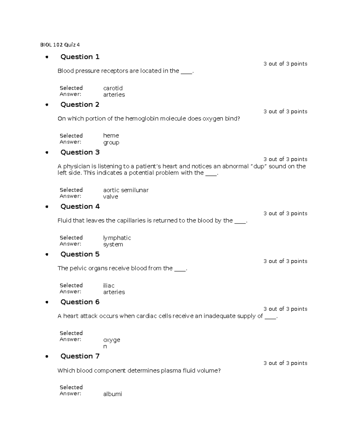 BIOL 102 Quiz 4 - Chapter 4 Quiz And Answers - BIOL 102 Quiz 4 Question ...