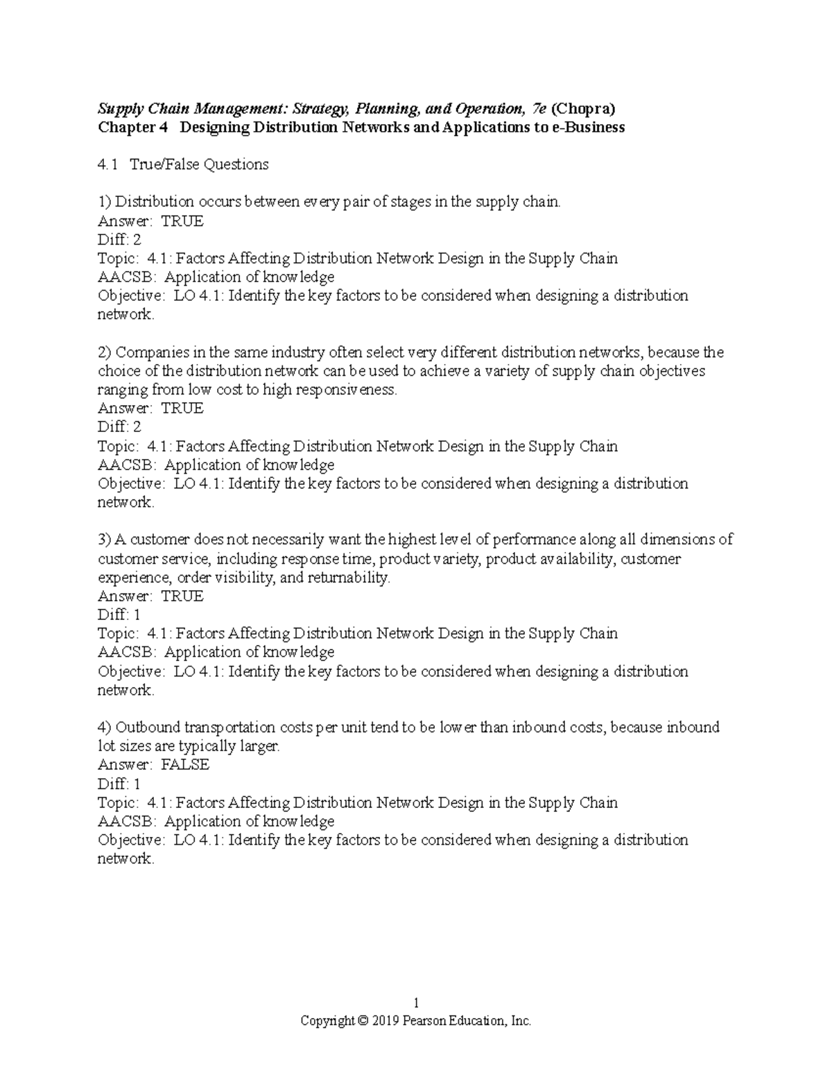 Chopra Chopra supply chain managemen scm07 tif 04 - Supply Chain ...