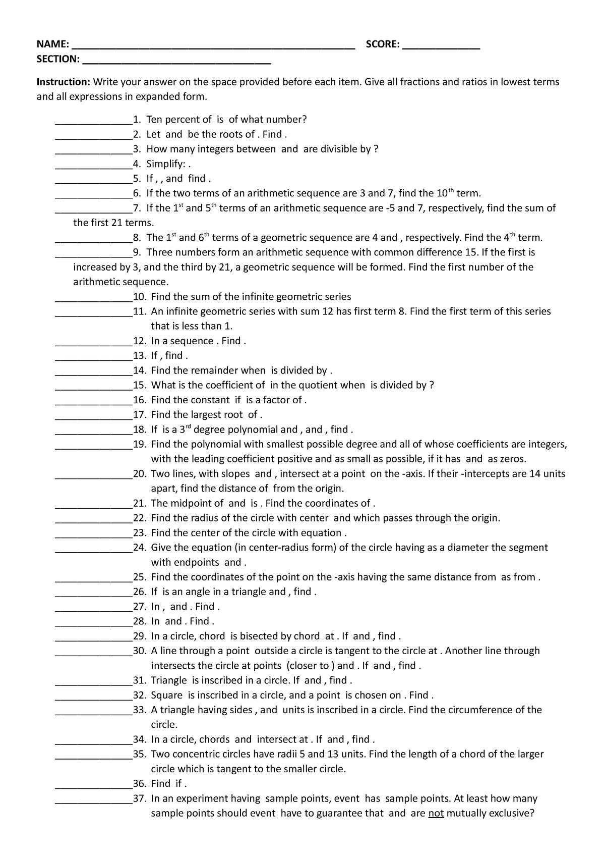 MTAP Questions - adasdasdasdasdasdasd - NAME