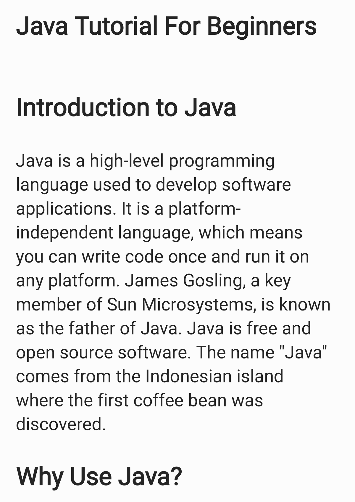 Java Tutorial For Beginners Java Basics - Java Programming - Studocu