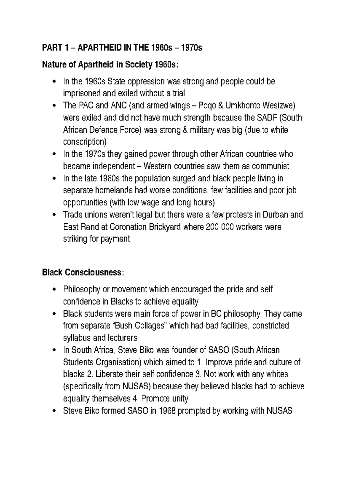 apartheid essay grade 11 notes