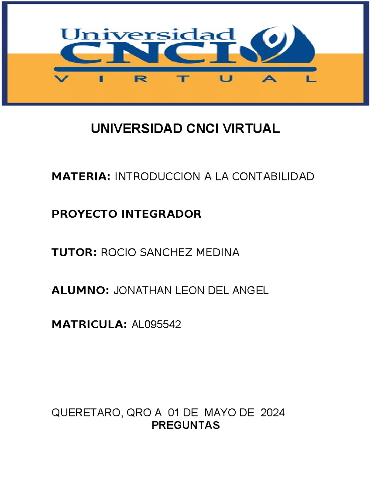 Introduccion A LA Contabilidad P - UNIVERSIDAD CNCI VIRTUAL MATERIA ...