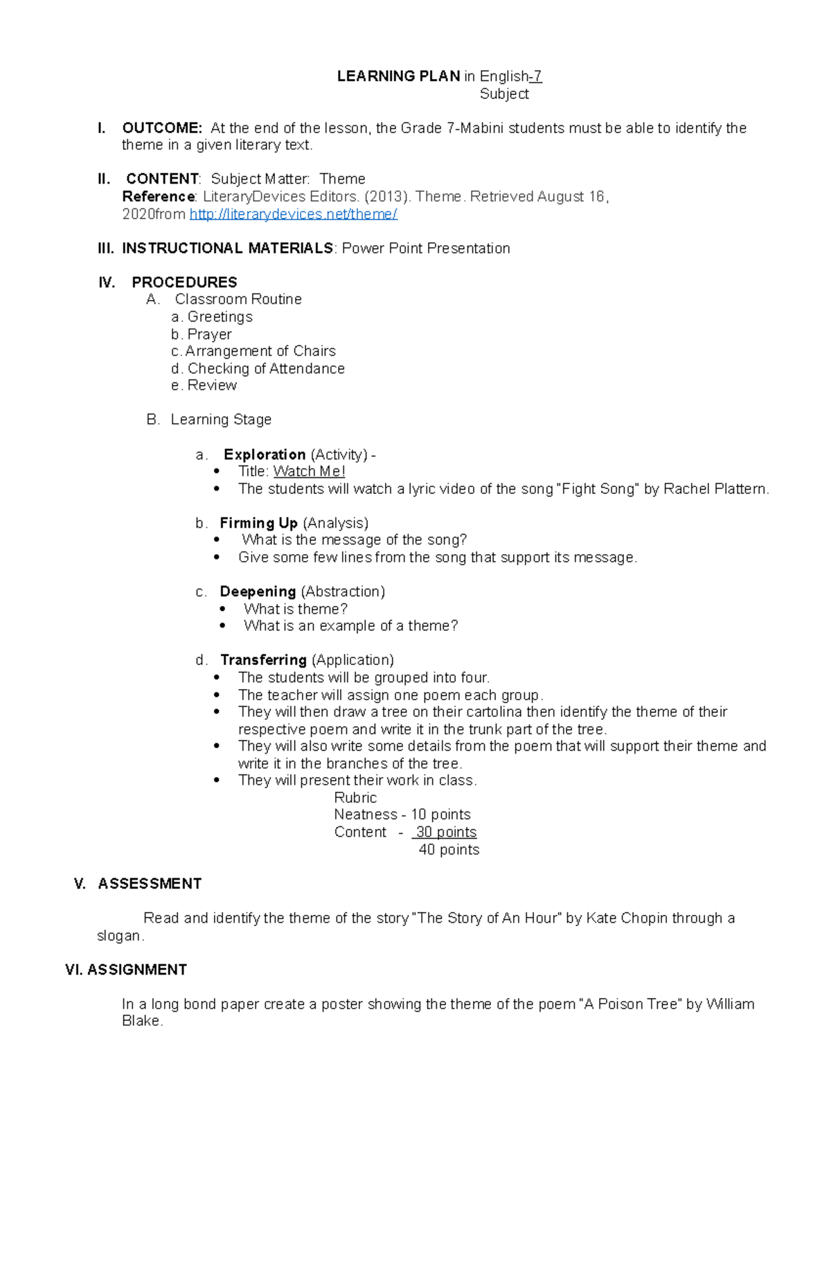 lesson-plan-lesson-plan-learning-plan-in-english-subject-i