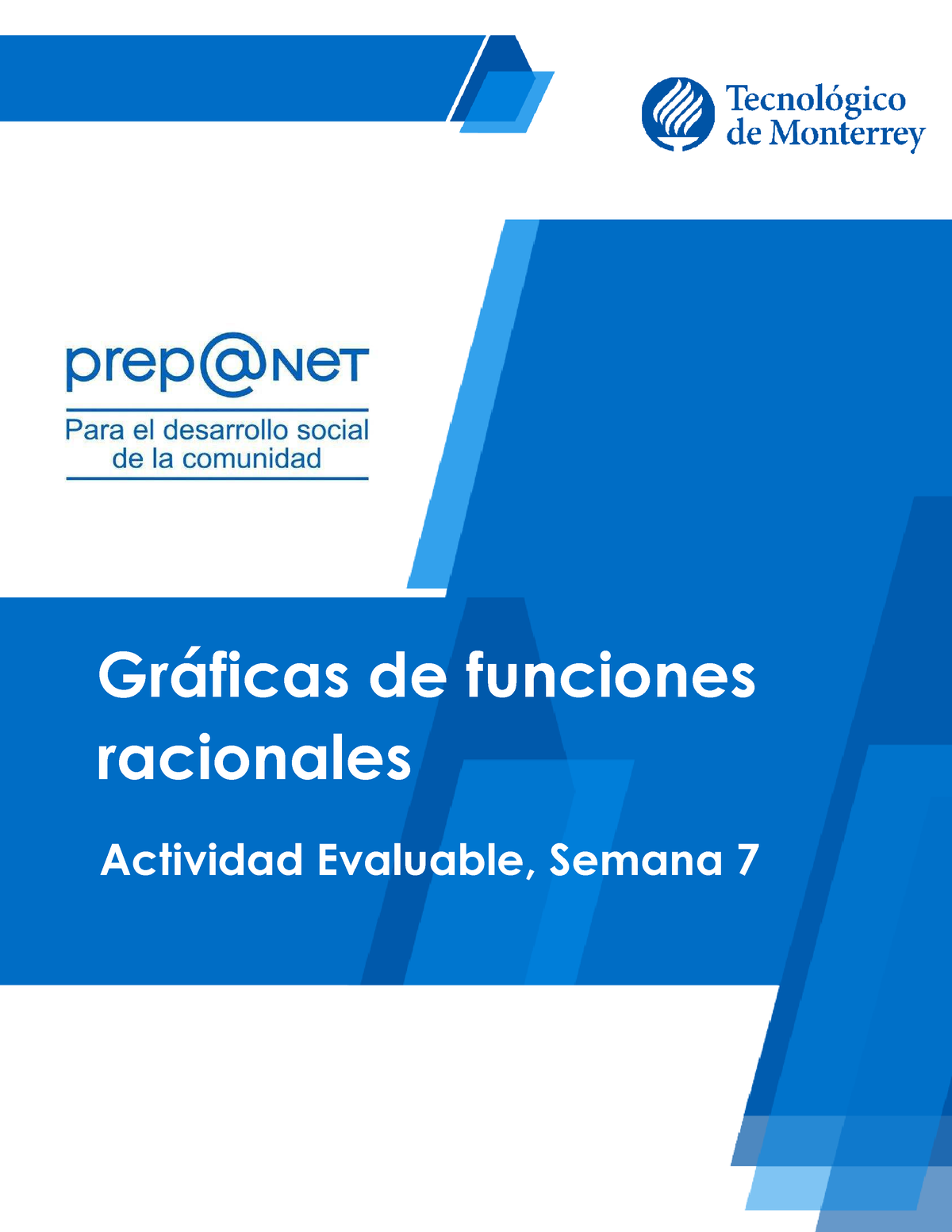 Act Evaluable Semana 7 - Gráficas Racionale Actividad Ev As De Funcione ...