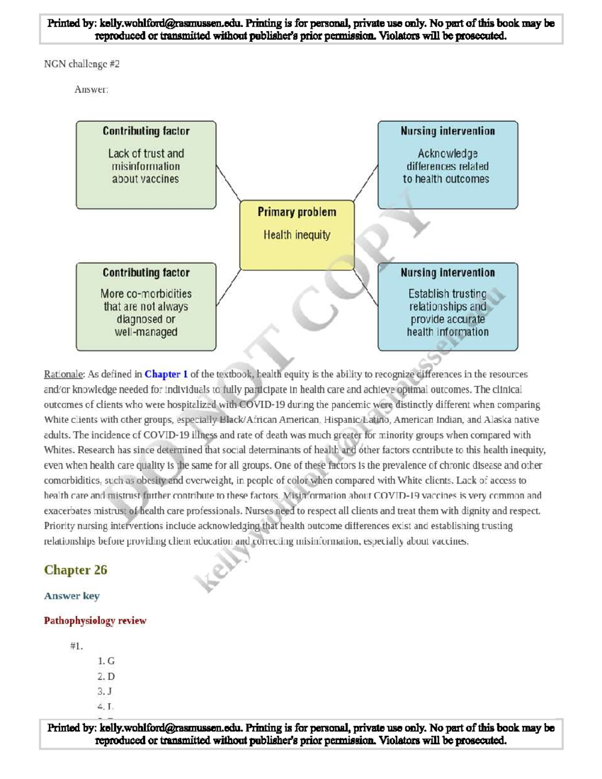 Chapter 26 Answers Module 5 11th Edition - Printed : Printing is for ...
