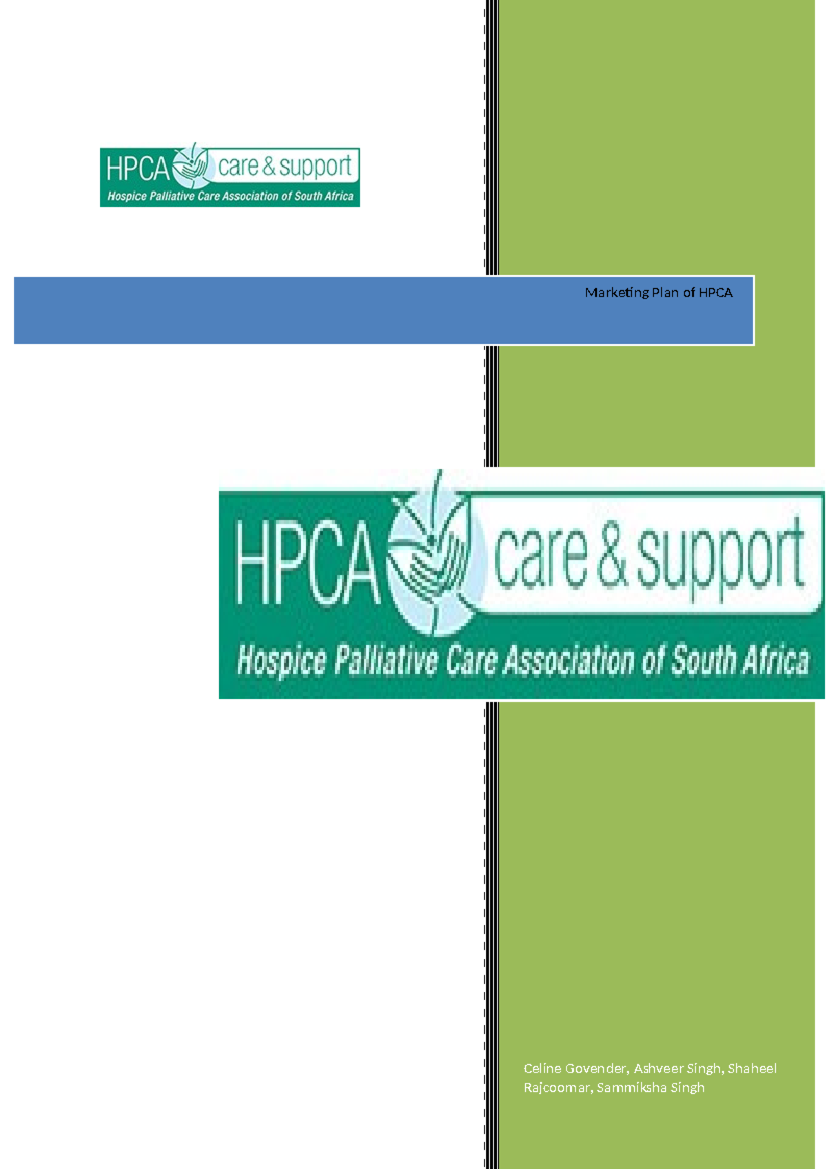 HPCA Group Assignment final - Copy - Celine Govender, Ashveer Singh ...