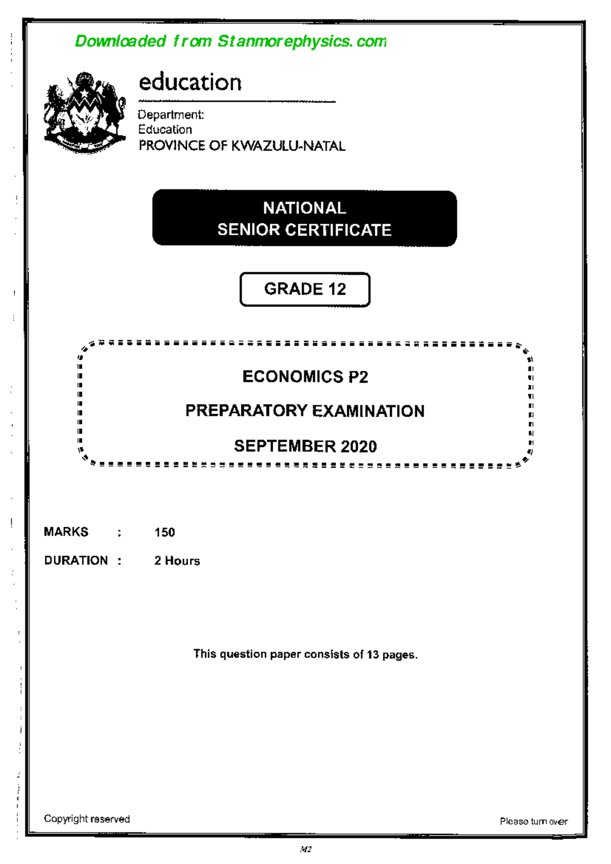 memorandum of economics assignment 2020